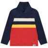 T-shirt Manches Longues à Bandes Contrastées Pour Enfant Garçon