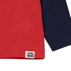 T-shirt Manches Longues à Bandes Contrastées Pour Enfant Garçon -Orchestra HGALS7 RGM 3 X