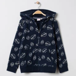 Gilet à Capuche Zippé Motif Spiderman All-over