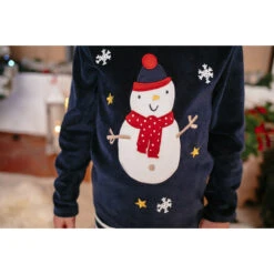 Pyjama En Velours Esprit Noël Et Pantalon à Rayures -Orchestra HGALSC BLF 17 X