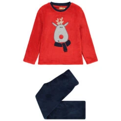 Pyjama En Sherpa Motif Cerf Esprit Noël