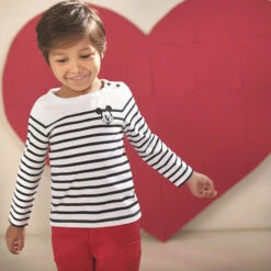 Marinière En Jersey Broderie Mickey Disney -Orchestra HGALT3 ECR 10 X