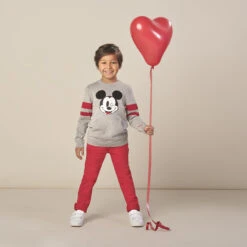 Pull En Tricot Motif Mickey Disney Et Bandes Placées -Orchestra HGALTZ RGM 10 X