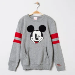 Pull En Tricot Motif Mickey Disney Et Bandes Placées
