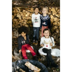 Sous-pull Col Cheminée En Coton Print Ours Esprit Noël -Orchestra HGALU0 ECR 16 X