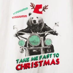 Sous-pull Col Cheminée En Coton Print Ours Esprit Noël -Orchestra HGALU0 ECR 3 X