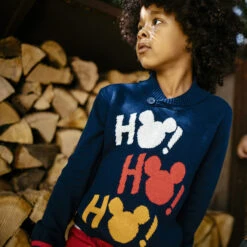 Pull Mickey Disney En Tricot à Col Châle -Orchestra HGALU1 BLF 15 X