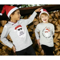 T-shirt Manches Longues Print Père Noël -Orchestra HGALUB GRM 16 X