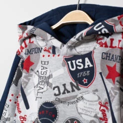 Sweat à Capuche En Molleton Imprimé All-over -Orchestra HGALVH GRC 3 X