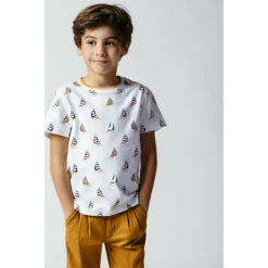 T-shirt Manches Courtes Imprimé Bateaux All-over -Orchestra HGALXT BLA 10 X