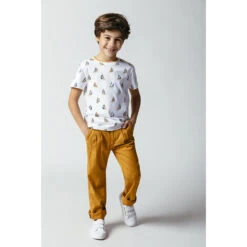 T-shirt Manches Courtes Imprimé Bateaux All-over -Orchestra HGALXT BLA 11 X