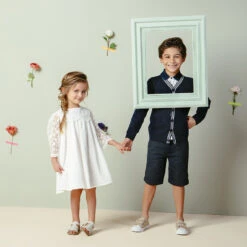 Polo Manches Courtes Uni à Détails En Chambray 8 Polo Manches Courtes Uni à Détails En Chambray -Orchestra HGAM2D BLA 10 X