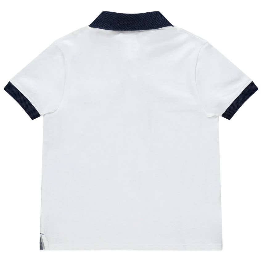 Polo Manches Courtes Uni à Détails En Chambray 2 Polo Manches Courtes Uni à Détails En Chambray – Image 2