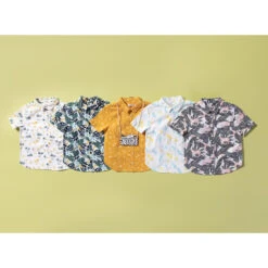 Chemise Manches Courtes à Imprimé Végétal Et Tigres -Orchestra HGAM2H BLA 10 X