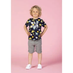 T-shirt Manches Courtes En Coton Pour Enfant Garçon Print Palmiers -Orchestra HGAM3N BLF 10 X