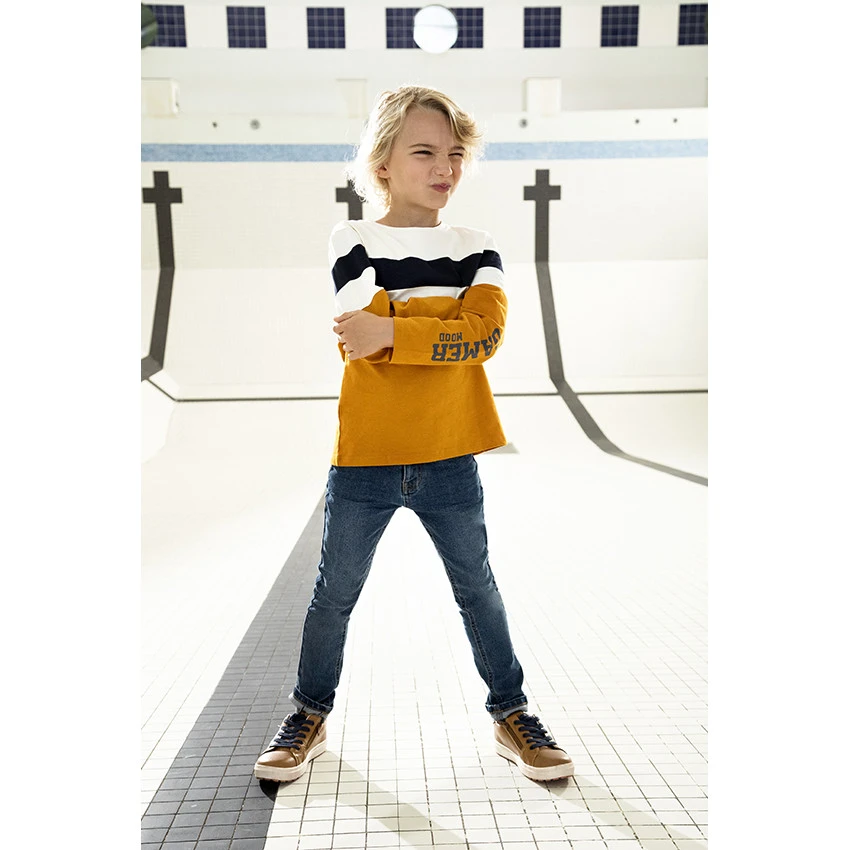 Jean Skinny Effet Used à Texte En Relief Pour Garçon 4 Jean Skinny Effet Used à Texte En Relief Pour Garçon – Image 4