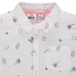 Chemise Manches Courtes En Coton à Imprimé SmileyWorld Pour Enfant Garçon -Orchestra HGAM50 BLA 3 X