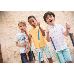 Chemise Manches Courtes En Coton à Imprimé SmileyWorld Pour Enfant Garçon -Orchestra HGAM50 BLA 4 X