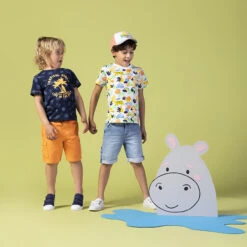 Ensemble Avec T-shirt Imprimé All-over Et Bermuda à Poches -Orchestra HGAM5Z ORC 11 X