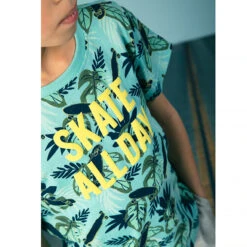 Ensemble à T-shirt Imprimé Et Bermuda Uni Pour Enfant Garçon -Orchestra HGAM6E GRM 5 X