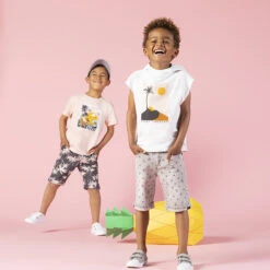 T-shirt Manches Courtes à Capuche Print Paysage -Orchestra HGAM6U BLA 12 X