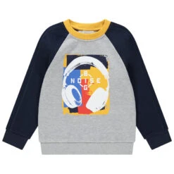 Sweat En Molleton Contraté Print Casque