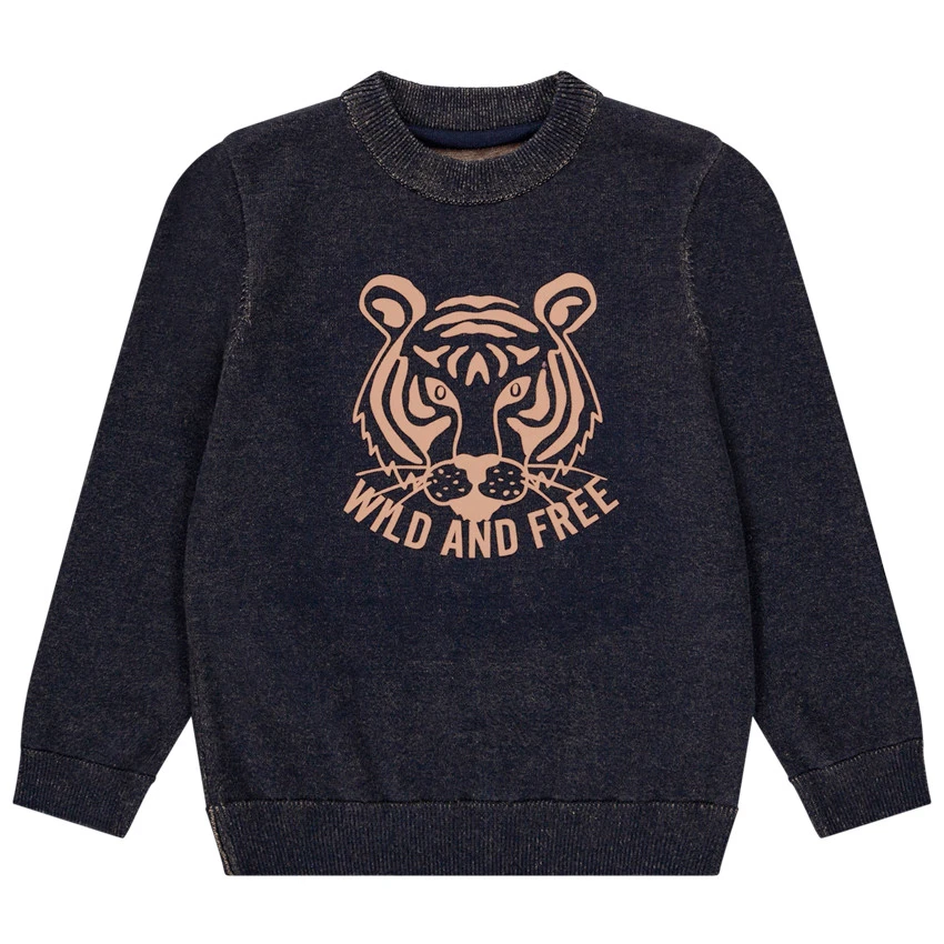 Pull En Tricot Motif Tigre Pour Enfant Garçon 1 Pull En Tricot Motif Tigre Pour Enfant Garçon