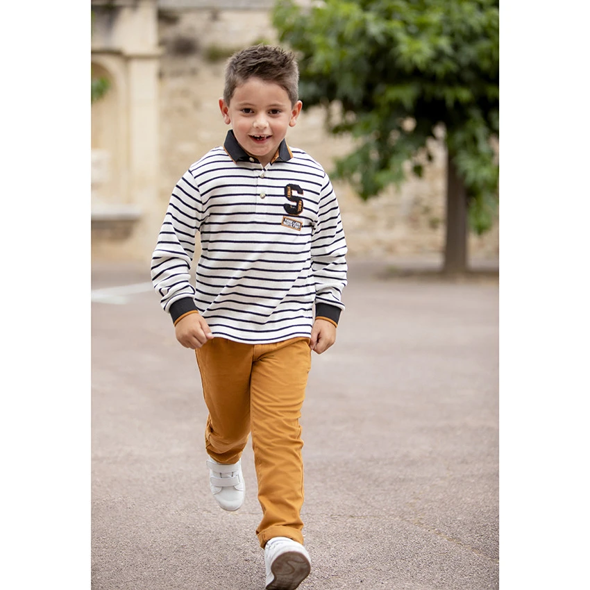 Pantalon Chino Moutarde Pour Enfant Garçon 5 Pantalon Chino Moutarde Pour Enfant Garçon – Image 5