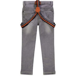 Jean Effet Délavé à Bretelles Pour Enfant Garçon -Orchestra HGAM9E GRM 2 X