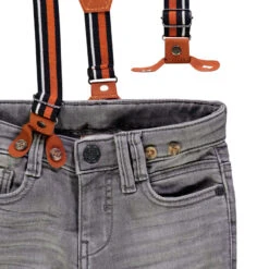 Jean Effet Délavé à Bretelles Pour Enfant Garçon -Orchestra HGAM9E GRM 3 X