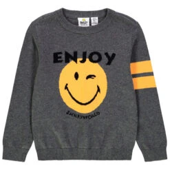 Pull En Tricot Motif SmileyWorld En Jacquard