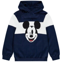 Pull à Capuche En Tricot Mickey Disney Pour Enfant Garçon