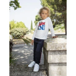 Pantalon De Jogging En Molleton à Bandes Contrastées Pour Enfant Garçon 9 Pantalon De Jogging En Molleton à Bandes Contrastées Pour Enfant Garçon -Orchestra HGAM9Q BLF 10 X