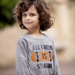 T-shirt Manches Longues à Sequins Magiques Pour Enfant Garçon -Orchestra HGAMA5 GRM 11 X