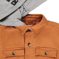 Surchemise Moutarde à Capuche Amovible Pour Enfant Garçon -Orchestra HGAMA8 MAR 4 X