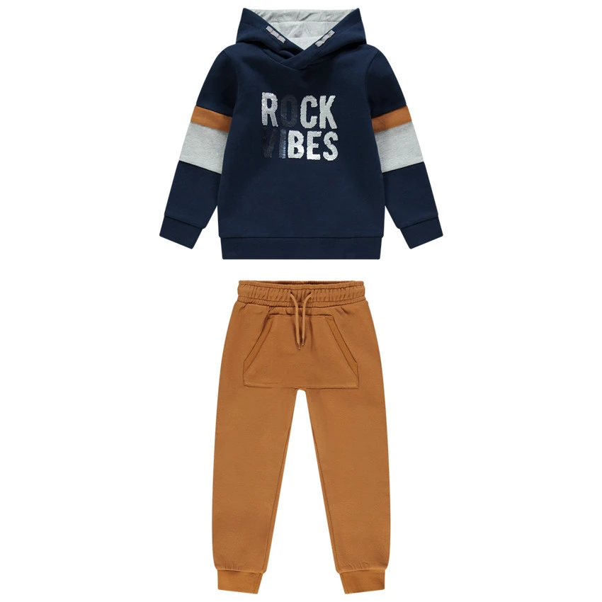 Jogging En Molleton à Textes En Sequins Magiques 1 Jogging En Molleton à Textes En Sequins Magiques