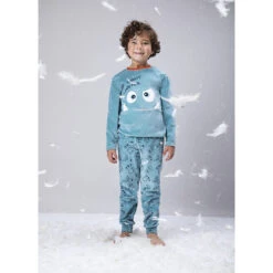 Pyjama En Velours Motif Monstre En Relief Pour Garçon -Orchestra HGAMAI VEM 10 X