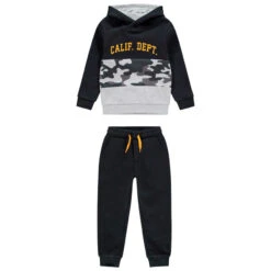 Jogging En Molleton Motif Camouflage Placé