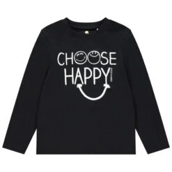 T-shirt Manches Longues En Coton Print Smiley