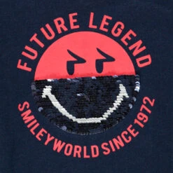 T-shirt Manches Longues Motif SmileyWorld En Sequins Pour Enfant Garçon -Orchestra HGAMD7 BLF 3 X