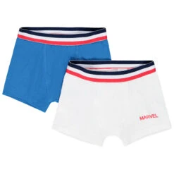 Lot De 2 Boxers En Coton Motifs Marvel Pour Enfant Garçon