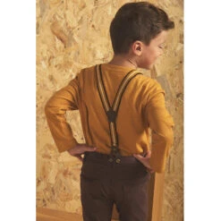 Pantalon à Bretelles Amovibles Pour Enfant Garçon