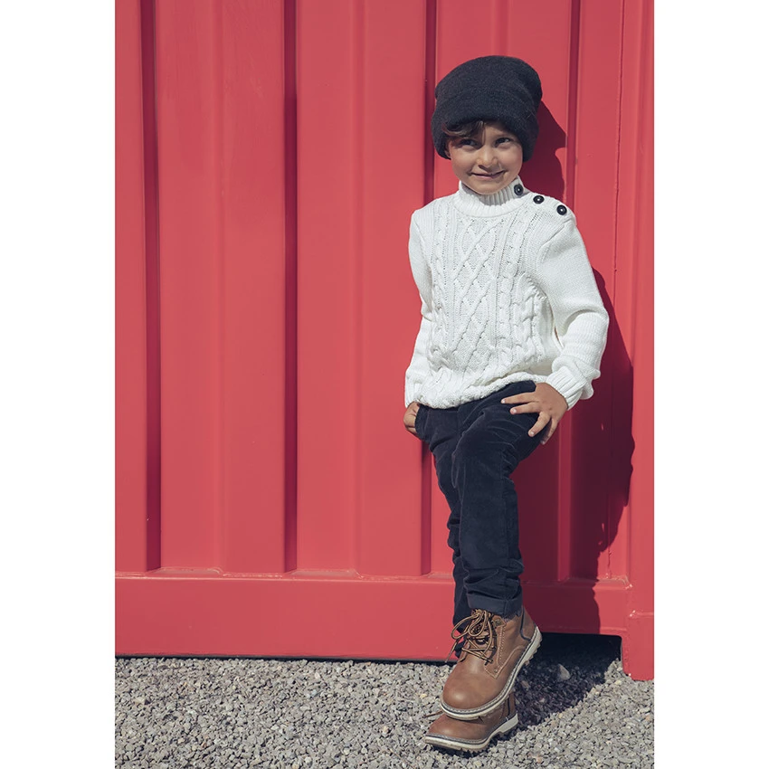 Pull En Tricot à Jeux De Mailles Pour Enfant Garçon 5 Pull En Tricot à Jeux De Mailles Pour Enfant Garçon – Image 5