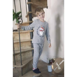 Pyjama En Jersey épais Print Père Noël Pour Enfant Garçon -Orchestra HGAMDY GRM 10 X