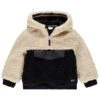 Sweat à Capuche En Sherpa Moutonnée Et Col Zippé Pour Enfant Garçon