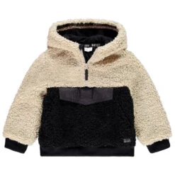 Sweat à Capuche En Sherpa Moutonnée Et Col Zippé Pour Enfant Garçon
