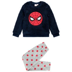 Pyjama En Sherpa Et Polaire Spider-man Pour Enfant Garçon