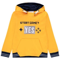 Sweat à Capuche à Message En Sequins Magiques Pour Enfant Garçon