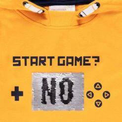 Sweat à Capuche à Message En Sequins Magiques Pour Enfant Garçon -Orchestra HGAMEV JAM 3 X