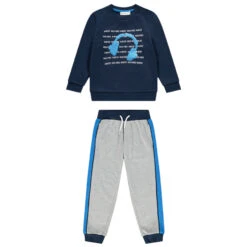 Jogging En Molleton Avec Casque En Sequins Pour Enfant Garçon